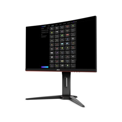 AOC Ukrivljen monitor C27G1 črna
