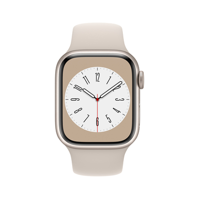 Apple Pametna ura Watch Series 8 GPS 41mm Sport Band 41 mm bela z belim paščkom SB