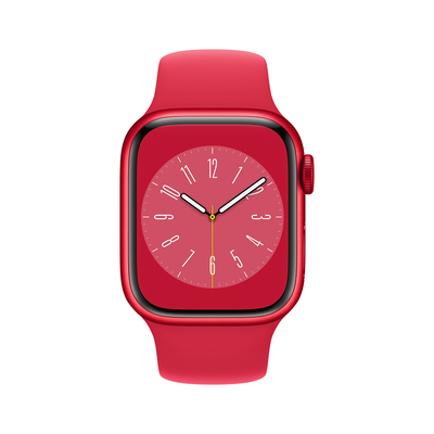 Apple Pametna ura Watch Series 8 GPS 41mm Sport Band 41 mm rdeča z rdečim paščkom SB