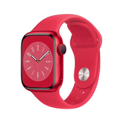Apple Pametna ura Watch Series 8 GPS 41mm Sport Band 41 mm rdeča z rdečim paščkom SB