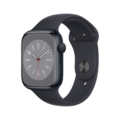 Apple Pametna ura Watch Series 8 GPS 45mm Sport Band 45 mm črna alu s črnim paščkom SB