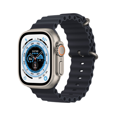 Apple Pametna ura Watch Ultra GPS + Cellular 49mm Ocean Band (MQFK3BS/A) titan s črnim paščkom OB