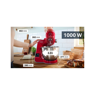 Bosch Kuhinjski robot s tehtnico MUM5X720 rdeča