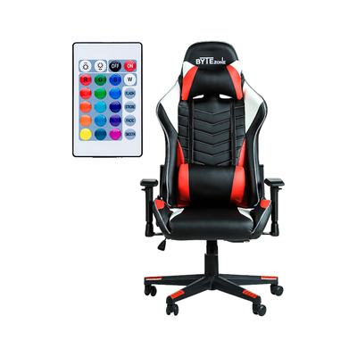BYTEZONE Gamerski stol Winner z LED osvetlitvijo in daljinskim upravljalcem (GC9222R) rdeča