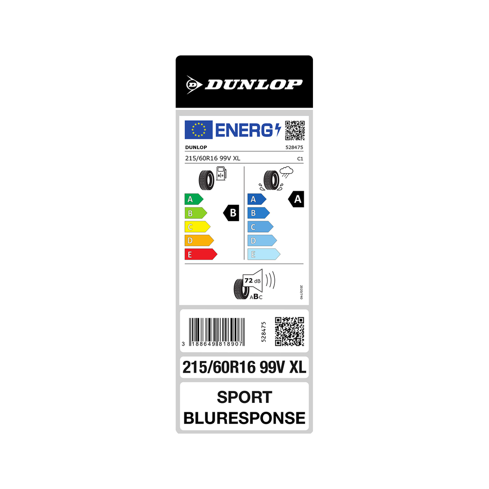 Dunlop 4 letne pnevmatike 215/60R16 99V Sport BluResponse XL