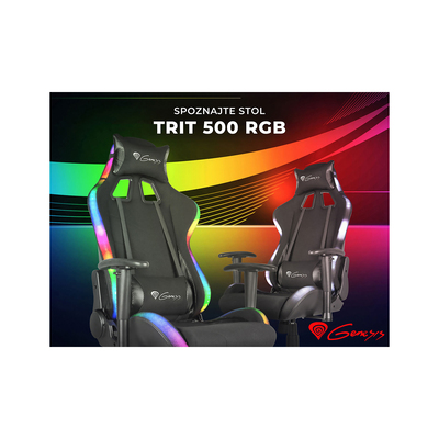 Genesis Gamerski stol TRIT 500 RGB črna