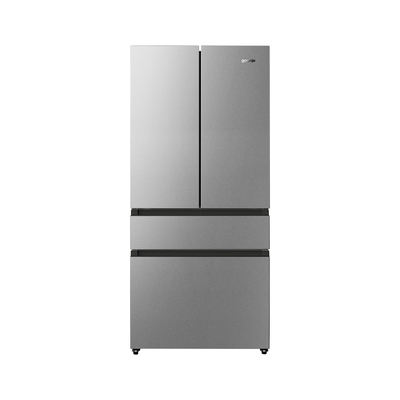 Gorenje Dvovratni hladilnik s predalom NRM8181UX srebrna