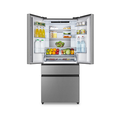 Gorenje Dvovratni hladilnik s predalom NRM8181UX srebrna