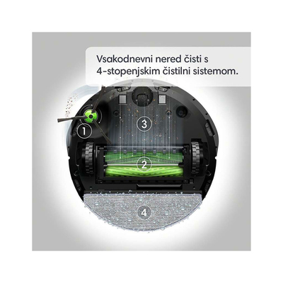 iRobot Robotski sesalnik Roomba Combo j5176 črna