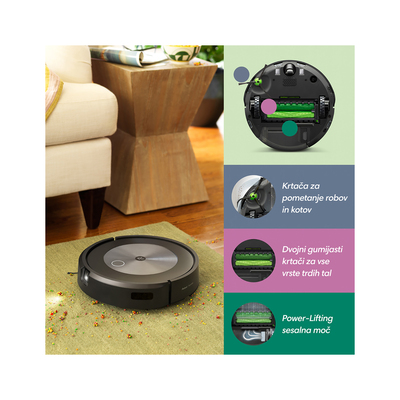 iRobot Robotski sesalnik Roomba j7158 siva