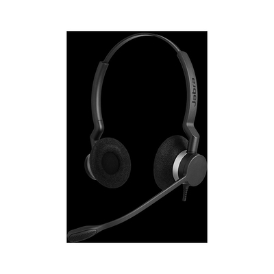 Jabra Naglavne slušalke BIZ 2300 DUO s Smart cord priključno vrvico črna