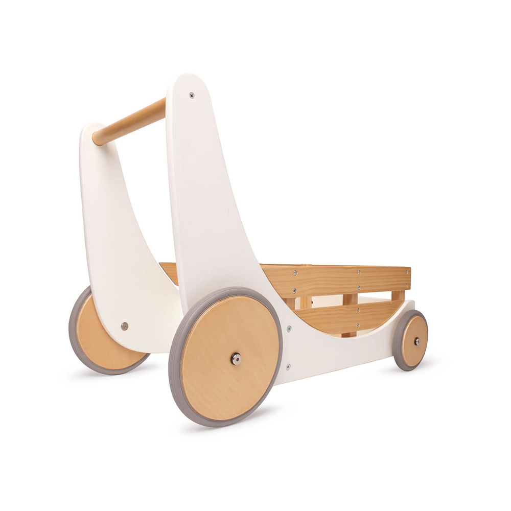 Kinderfeets Lesen voziček za igrače in urjenje hoje White