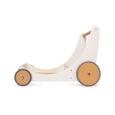 Kinderfeets Lesen voziček za igrače in urjenje hoje White bela