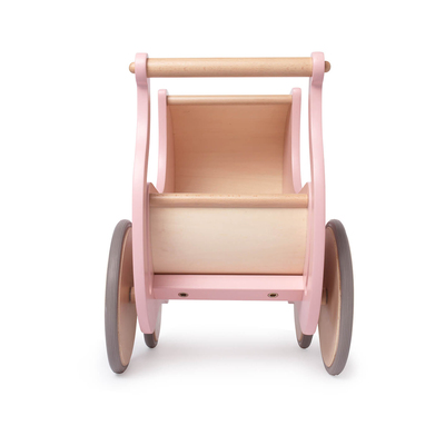 Kinderfeets Lesen voziček za lutke in urjenje hoje Rose roza