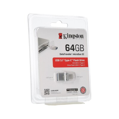 Kingston Micro USB ključek DUO 3C Type C 64 GB
