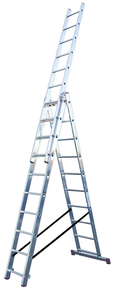 KRAUSE Aluminijasta trodelna lestev 3x10 stopnic
