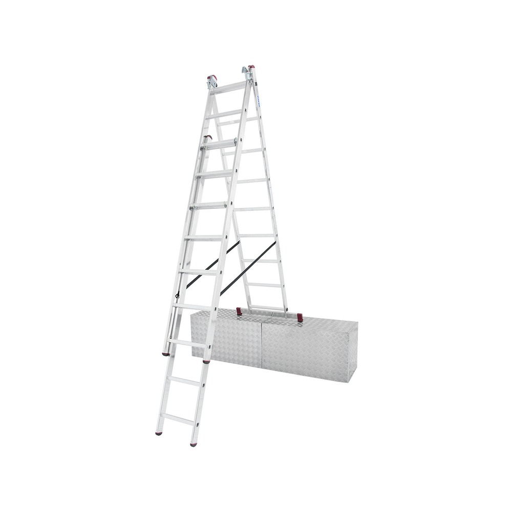 KRAUSE Aluminijasta trodelna lestev 3x9 stopnic