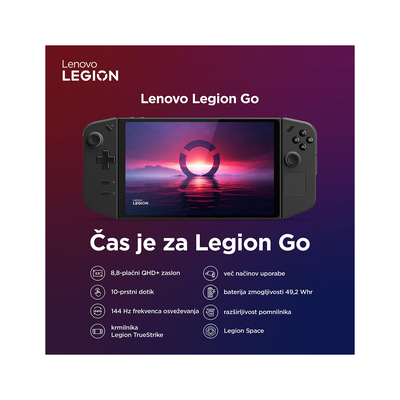 Lenovo Igralna konzola Legion GO (83E1001JSC) črna