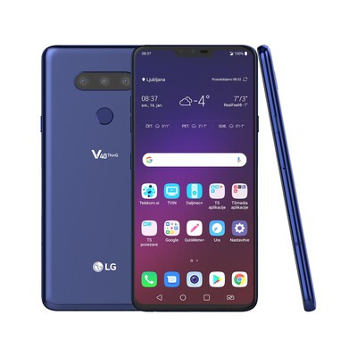 LG V40 ThinQ modra