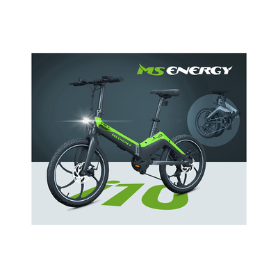 MS ENERGY Električno zložljivo kolo i10 črno-zelena