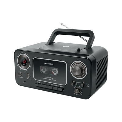 MUSE Prenosni radio s CD/kaset M-182 RDC črna