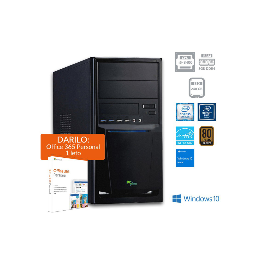 PCplus e-office i5-8400 Windows 10