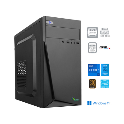 PCplus E-Office i7-11700 Windows 11 črna
