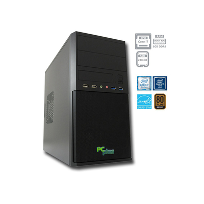 PCplus e-office i7-8700 črna