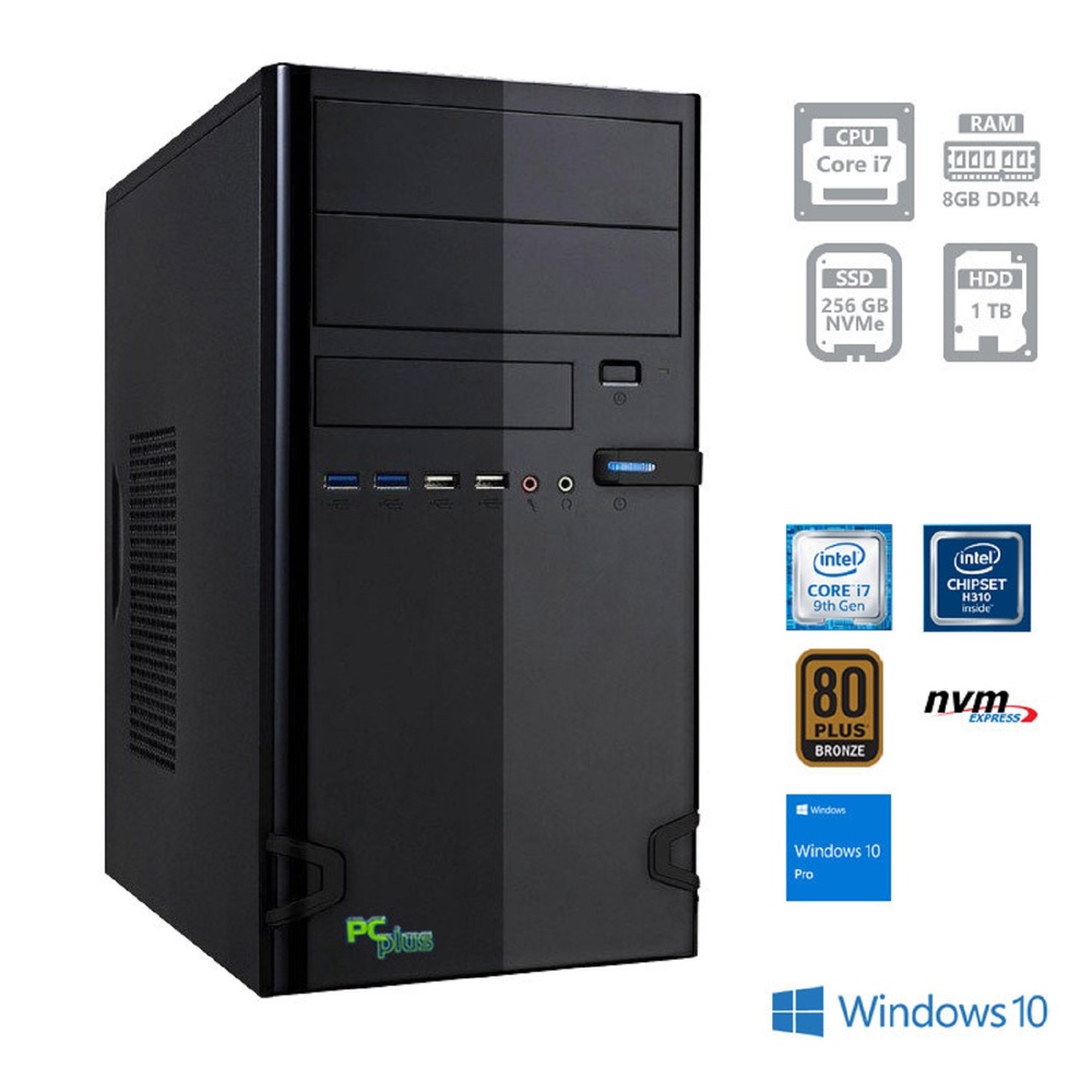 PCplus E-Office I7-9700 Windows 10 Pro