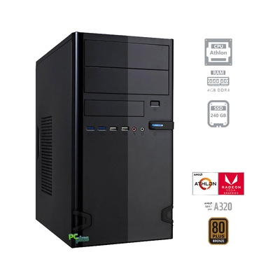 PCplus i-net Athlon 200GE črna