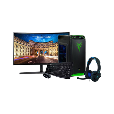 PCX Komplet EXACT 207774 in ukrivljen monitor Samsung 24 črno-zelena