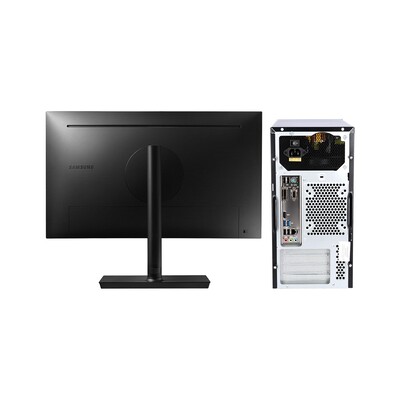 PCX Računalnik EXAM WORX27 in monitor Samsung B2B S27H650FDU črna