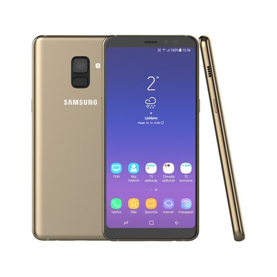 Samsung Galaxy A8 2018 Pink Ribbon + BT zvočnik zlata