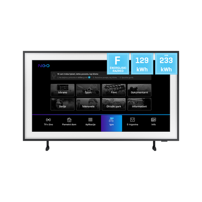 Samsung QLED Frame TV QE75LS03AAUXXH 4K črna