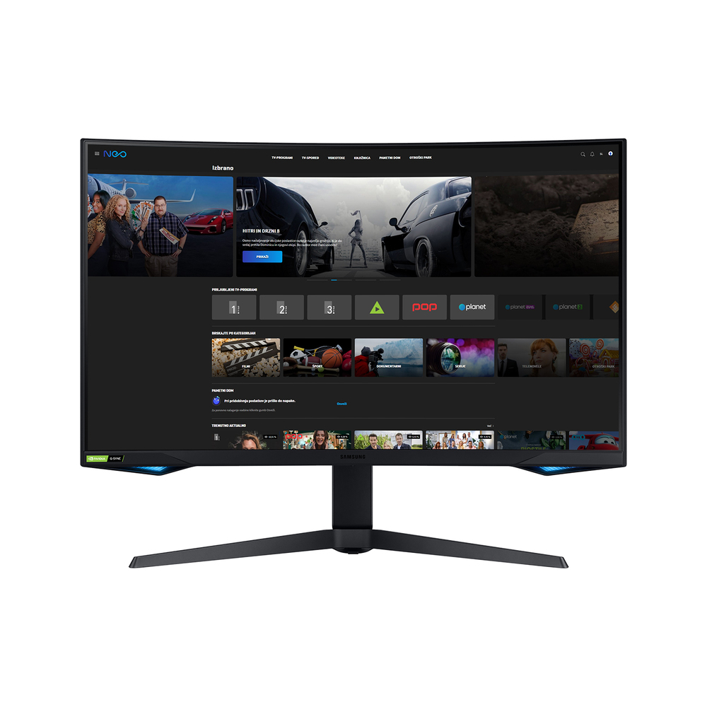 Samsung Ukrivljen gaming monitor Odyssey C32G75TQSP