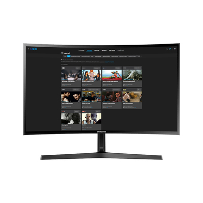 Samsung Ukrivljen monitor C24F396FHR črna