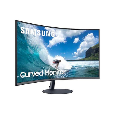 Samsung Ukrivljen monitor C27T550FDUXEN črna