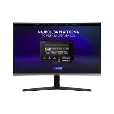 Samsung Ukrivljen monitor C32R500FHR črna