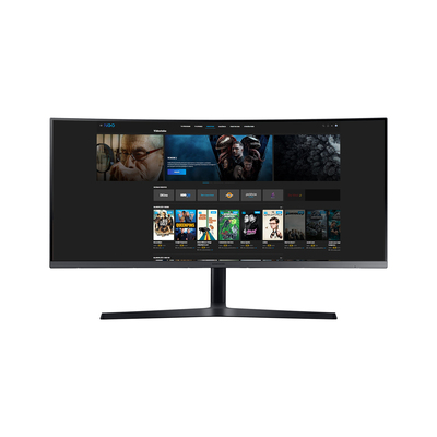 Samsung Ukrivljen monitor C34H890WGR črna