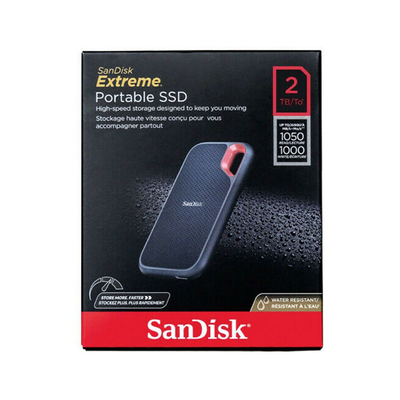 SanDisk SSD disk Extreme Portable (SDSSDE61-2T00-G25) 2 TB črna
