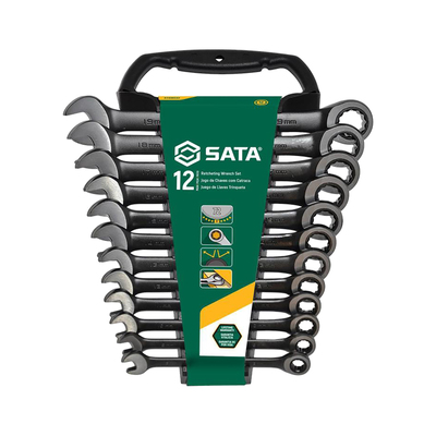 SATA Set kombiniranih ključev (12-delni) zelena