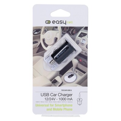 SBS Avto polnilec USB mini 12/24V (TEECCAR1USB1A) črna