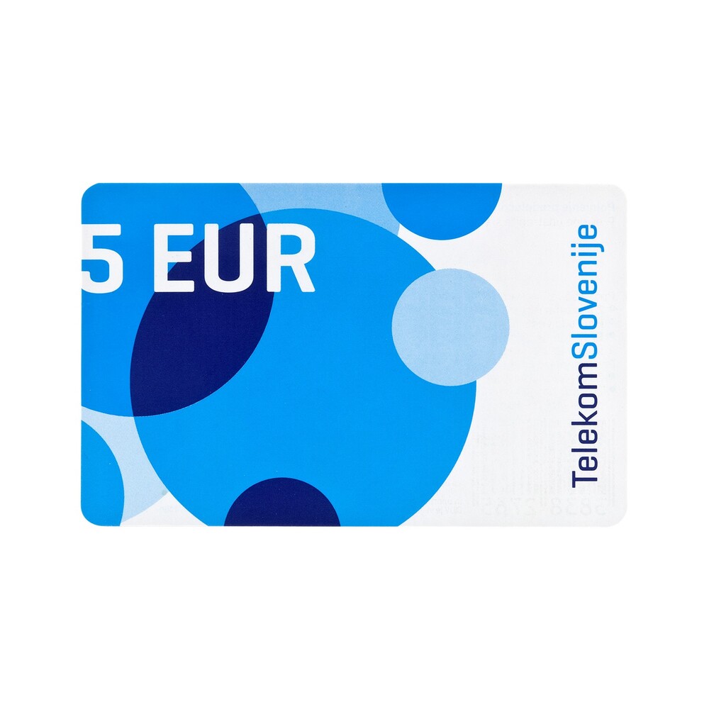 Telekom Slovenije Vrednostna kartica MOBI 5 EUR