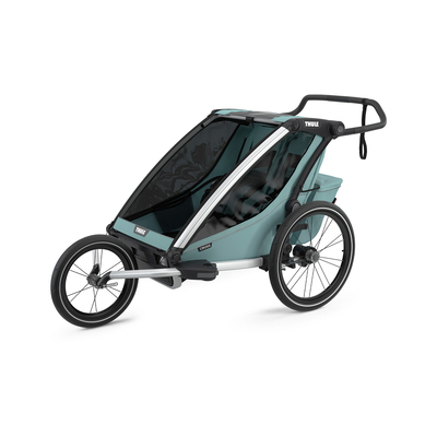 Thule Večnamenski otroški voziček Chariot Cross2 dvosed svetlo modra-siva