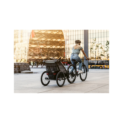 Thule Večnamenski otroški voziček Chariot Lite1 enosed svetlo siva-črna