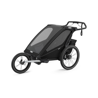 Thule Večnamenski otroški voziček Chariot Sport2 dvosed črna