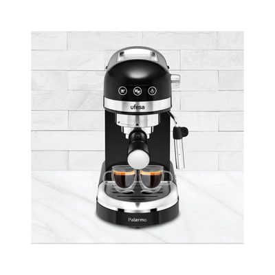 Ufesa Espresso aparat za mleto kavo Palermo sivo-črna